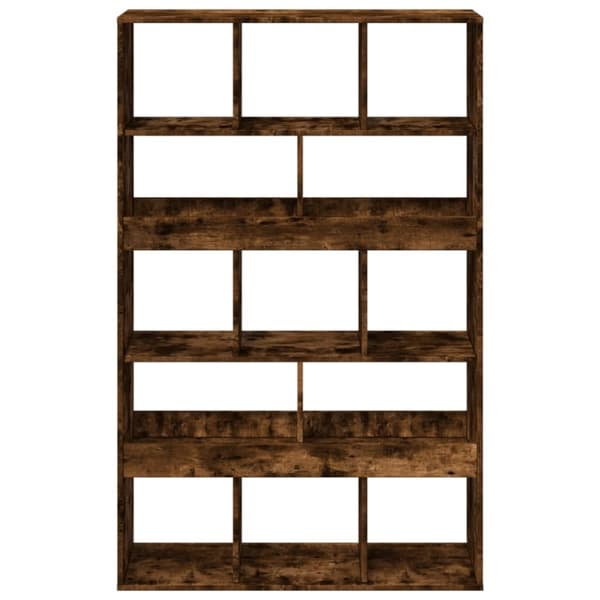 vidaXL bogreol 100x33x156,5 cm konstrueret træ røget egetræsfarve