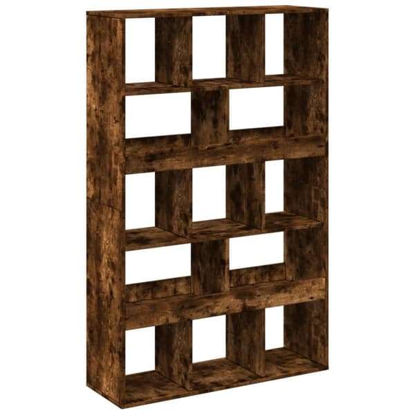 vidaXL bogreol 100x33x156,5 cm konstrueret træ røget egetræsfarve