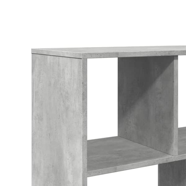 vidaXL Kirjahylly betoninharmaa 100x33x156,5 cm tekninen puu