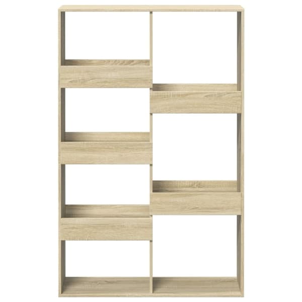vidaXL bogreol 100x33x155,5 cm konstrueret træ sonoma-eg