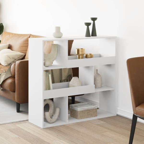 vidaXL rumdeler 100x33x94,5 cm konstrueret træ hvid