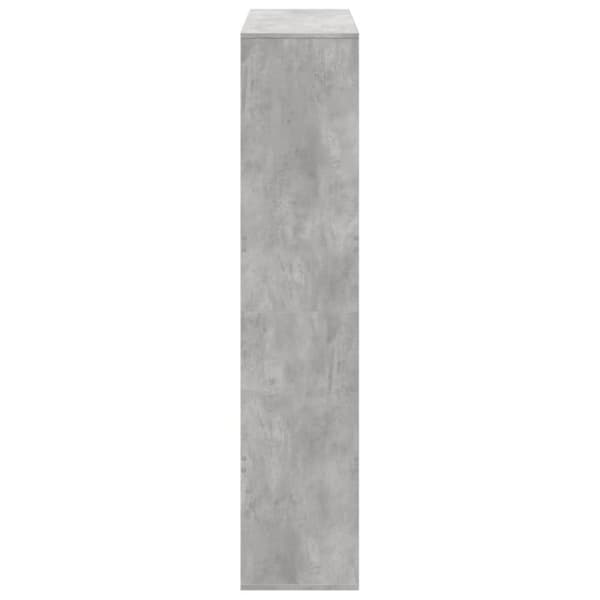 vidaXL Bokhylle betonggrå 100x33x156,5 cm konstruert tre