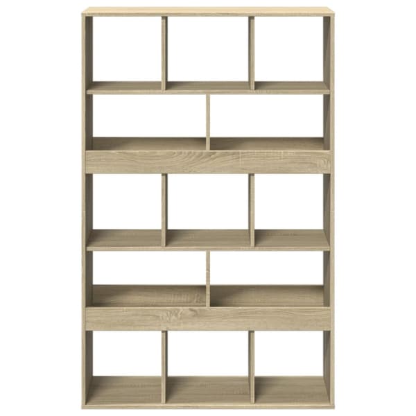 vidaXL Bokhylle sonoma eik 100x33x156,5 cm konstruert tre