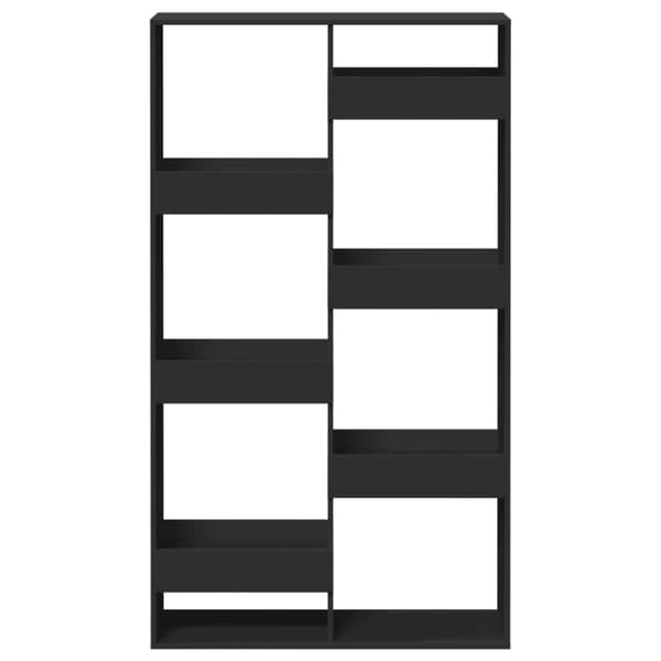vidaXL Bokhylle svart 100x33x175 cm konstruert tre
