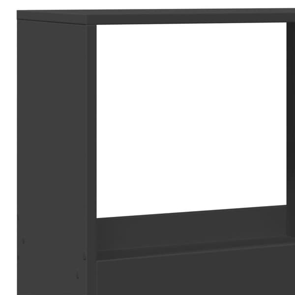 vidaXL Bokhylle svart 100x33x175 cm konstruert tre