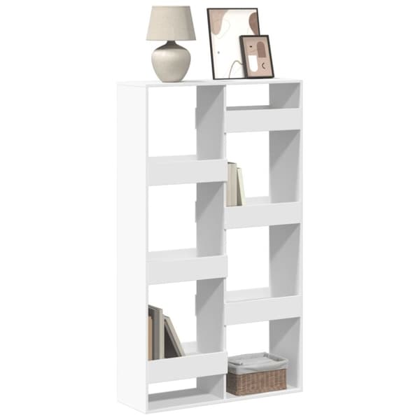 vidaXL Bokhylle hvit 100x33x175 cm konstruert tre
