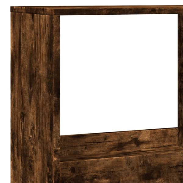 vidaXL Bokhylle røkt eik 100x33x175 cm konstruert tre