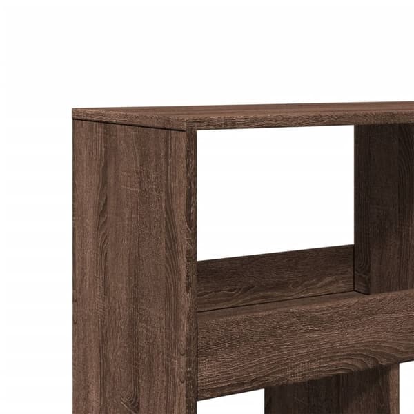 vidaXL bogreol 100x33x187,5 cm konstrueret træ brun egetræsfarve
