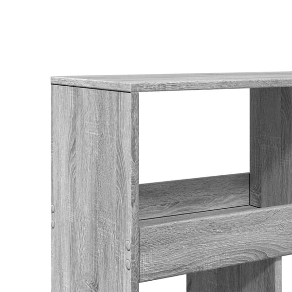 vidaXL bogreol 100x33x187,5 cm konstrueret træ grå sonoma-eg