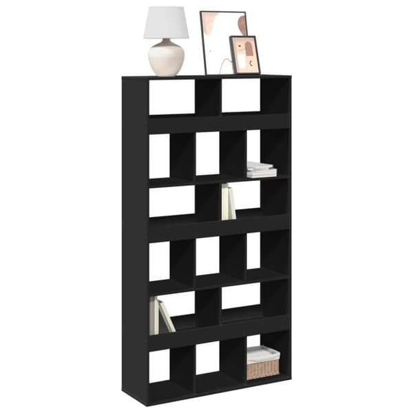 vidaXL bogreol 100x33x187,5 cm konstrueret træ sort