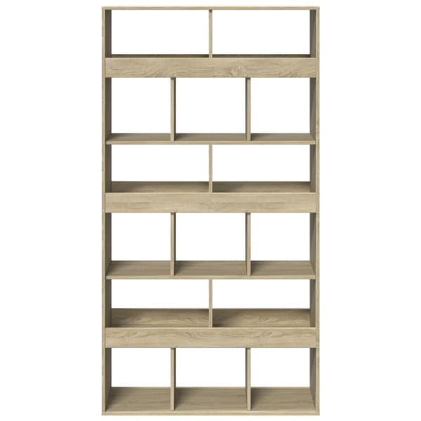 vidaXL bogreol 100x33x187,5 cm konstrueret træ sonoma-eg
