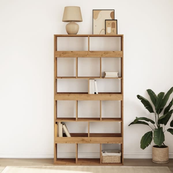 vidaXL bogreol 100x33x187,5 cm konstrueret træ kunsteg