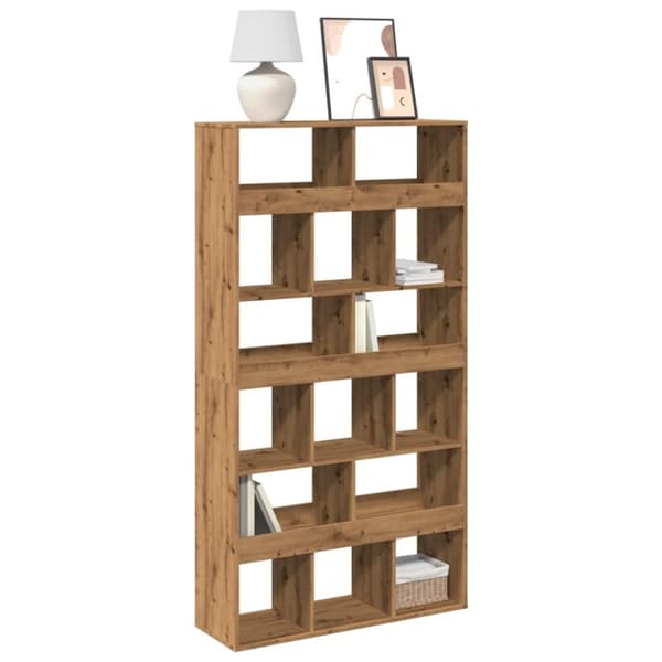 vidaXL bogreol 100x33x187,5 cm konstrueret træ kunsteg