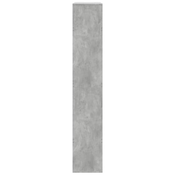 vidaXL Kirjahylly betoninharmaa 100x33x187,5 cm tekninen puu