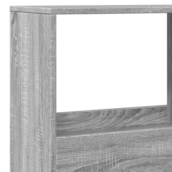 vidaXL bogreol 100x33x155,5 cm konstrueret træ grå sonoma-eg
