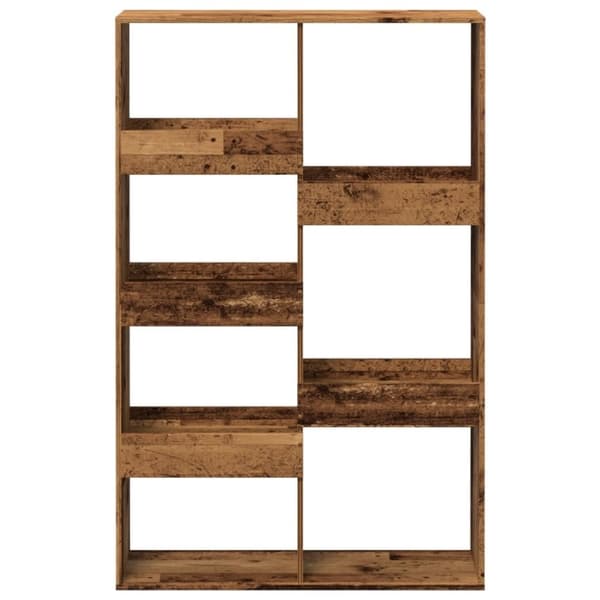 vidaXL bogreol 100x33x155,5 cm konstrueret træ antikt træ