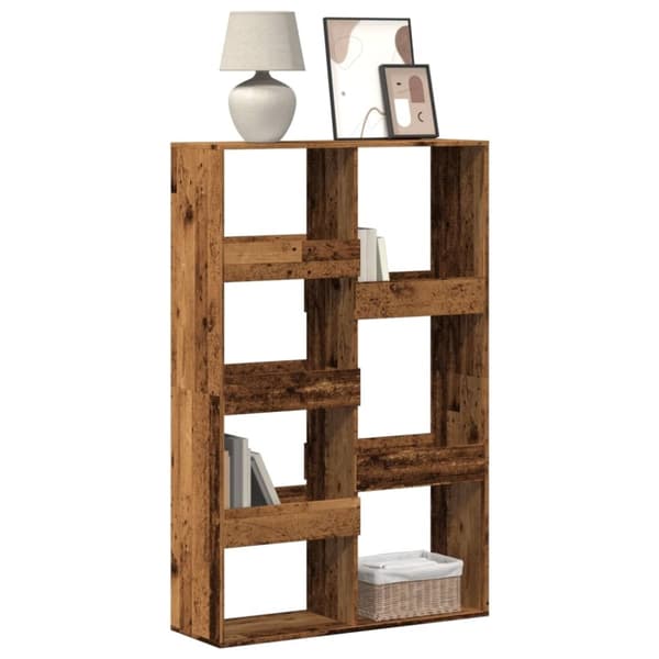 vidaXL bogreol 100x33x155,5 cm konstrueret træ antikt træ