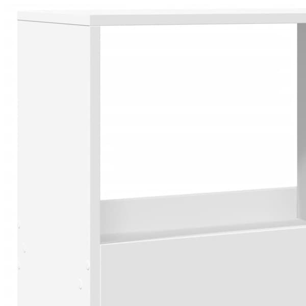 vidaXL bogskab 100x33x155,5 cm konstrueret træ hvid