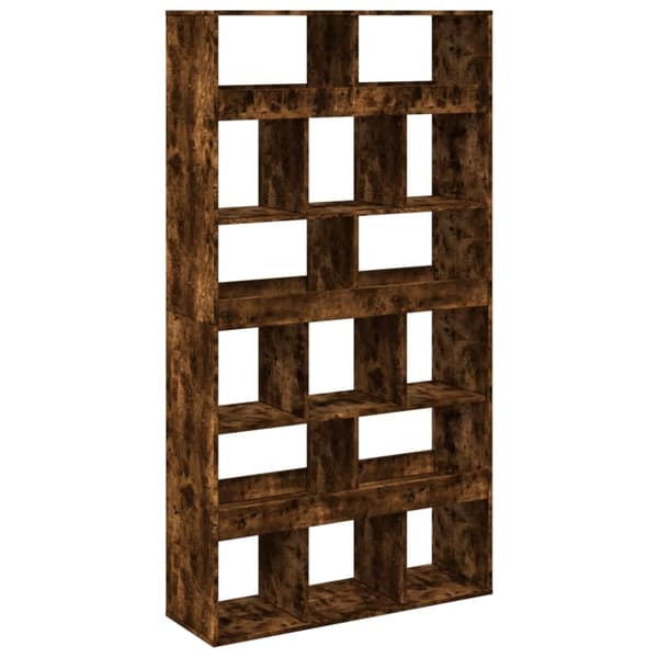 vidaXL Bokhylle røkt eik 100x33x187,5 cm konstruert tre