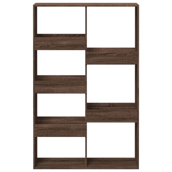 vidaXL Bokhylla brun ek 100x33x155,5 cm konstruerat trä
