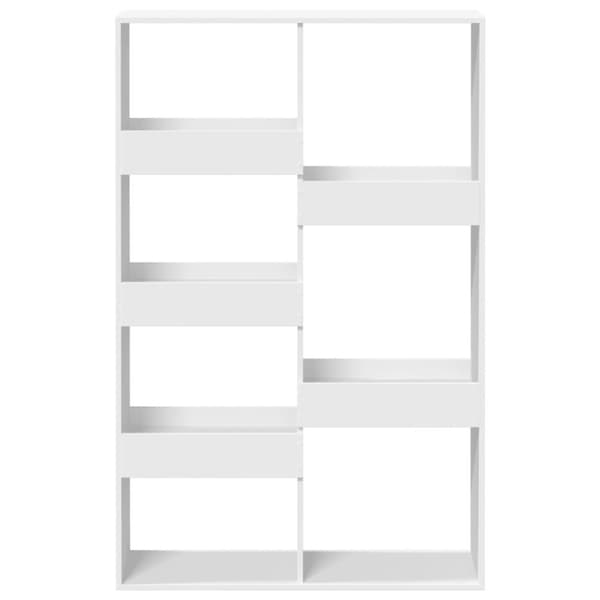 vidaXL Bokhylle hvit 100x33x155,5 cm konstruert tre