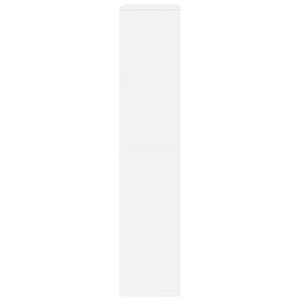 vidaXL Bokhylle hvit 100x33x155,5 cm konstruert tre