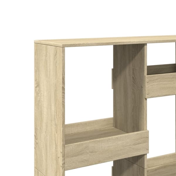 vidaXL bogreol 100x33x135 cm konstrueret træ sonoma-eg