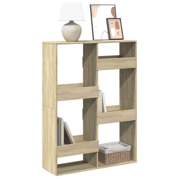 vidaXL bogreol 100x33x135 cm konstrueret træ sonoma-eg