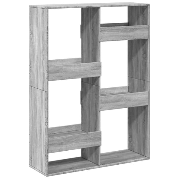 vidaXL Kirjahylly harmaa Sonoma 100x33x135 cm tekninen puu