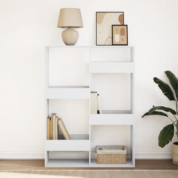 vidaXL bogreol 100x33x135 cm konstrueret træ hvid