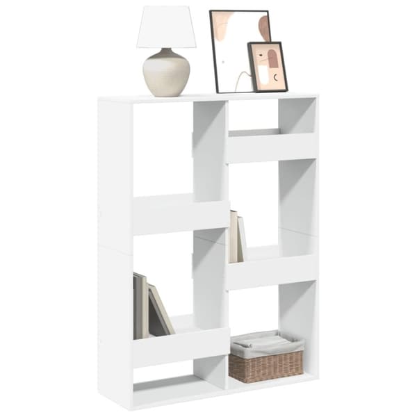 vidaXL bogreol 100x33x135 cm konstrueret træ hvid