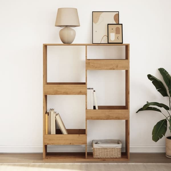 vidaXL bogreol 100x33x135 cm konstrueret træ kunsteg