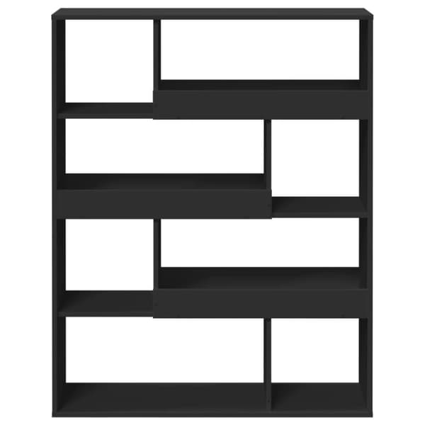 vidaXL Romdeler svart 100x33x125,5 cm konstruert tre