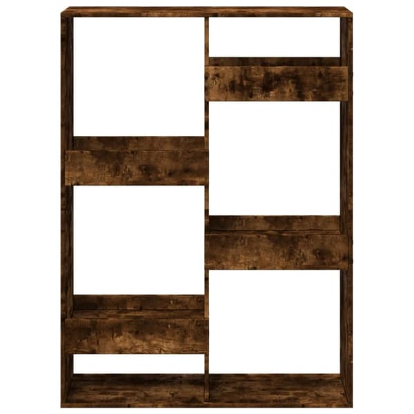 vidaXL Bokhylla rökfärgad ek 100x33x135 cm konstruerat trä