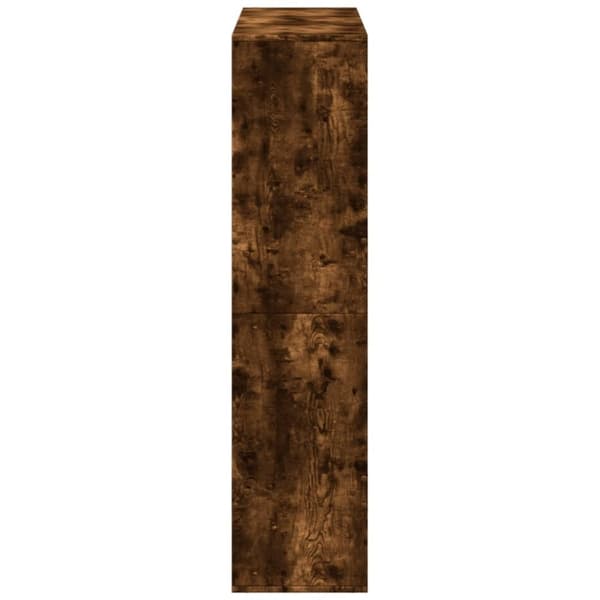 vidaXL Bokhylla rökfärgad ek 100x33x135 cm konstruerat trä