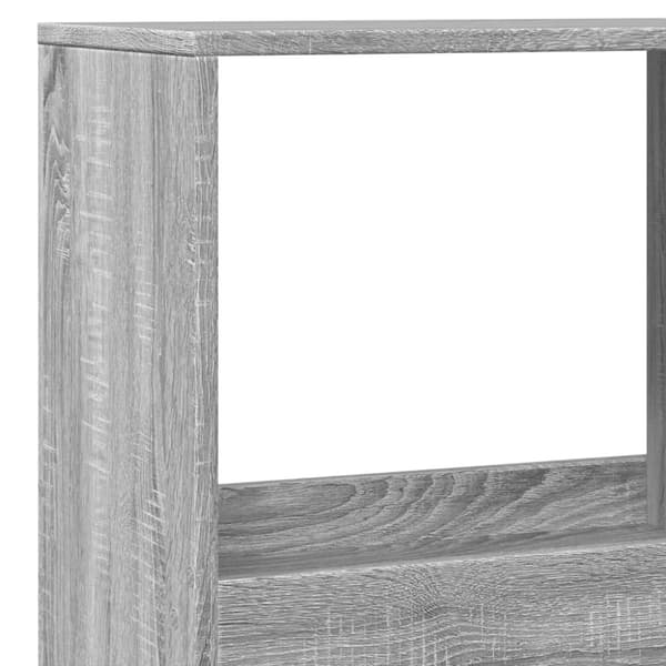 vidaXL Romdeler grå sonoma 100x33x175 cm konstruert tre