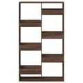 Miniatyrbilde 5 av 11: vidaXL Romdeler brun eik 100x33x175 cm konstruert tre
