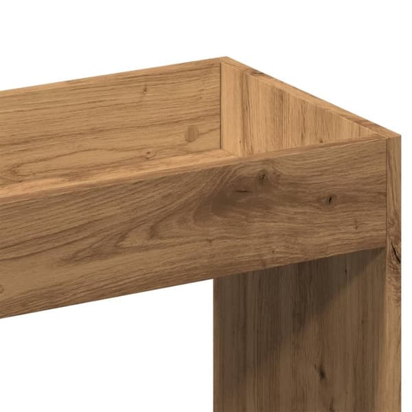 vidaXL Highboard artisan eik 63x33x180 cm konstruert tre