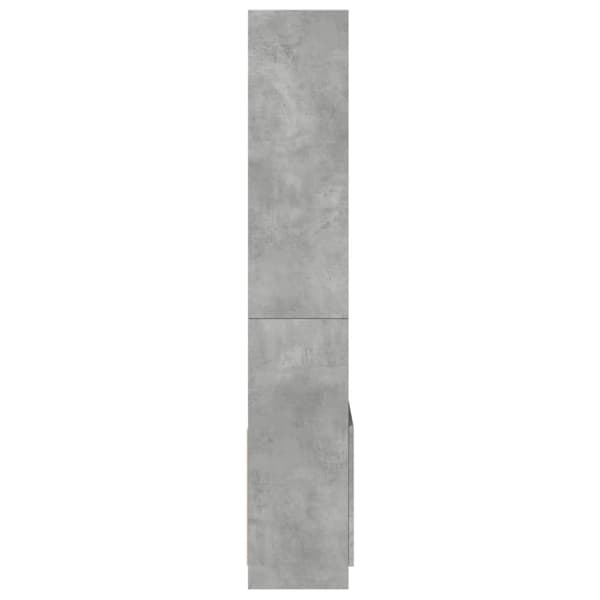 vidaXL Highboard betonggrå 63x33x180 cm konstruert tre