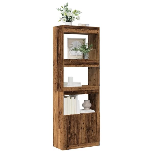 vidaXL Highboard gammelt tre 63x33x180 cm konstruert tre