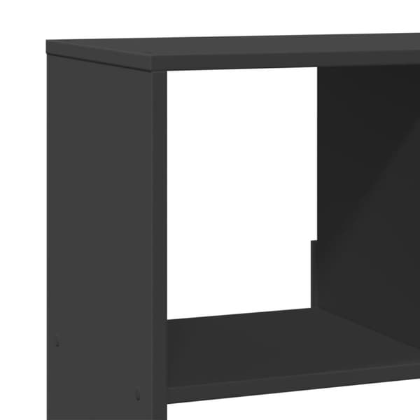 vidaXL Romdeler svart 100x33x187,5 cm konstruert tre
