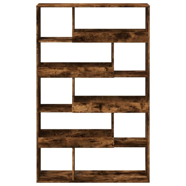 vidaXL Romdeler røkt eik 100x33x156,5 cm konstruert tre