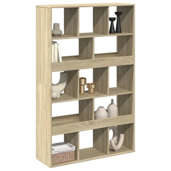 vidaXL Rumsavdelare sonoma-ek 100x33x156,5 cm konstruerat trä