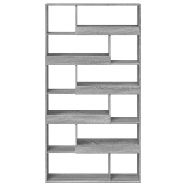 vidaXL Romdeler grå sonoma 100x33x187,5 cm konstruert tre