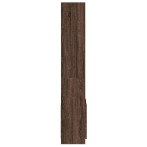vidaXL Kaappi ruskea tammi 63x33x180 cm tekninen puu