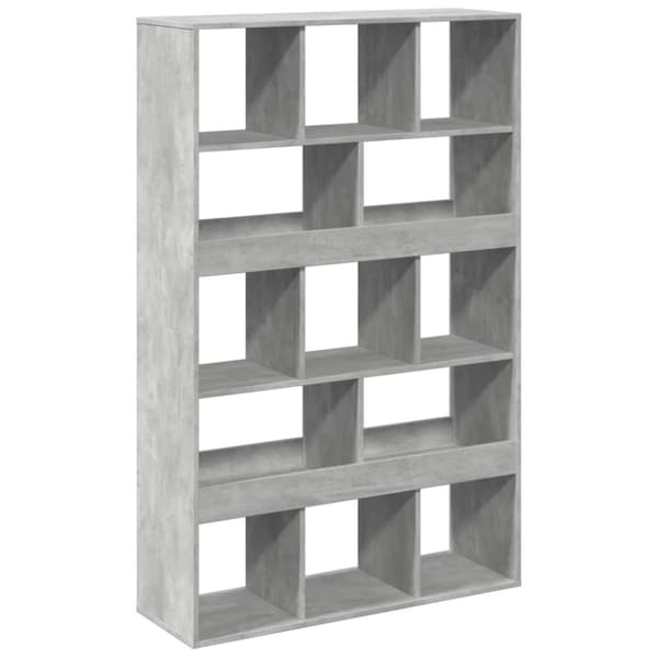 vidaXL rumdeler 100x33x156,5 cm konstrueret træ betongrå