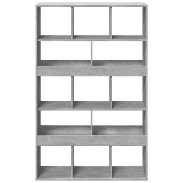 vidaXL rumdeler 100x33x156,5 cm konstrueret træ betongrå