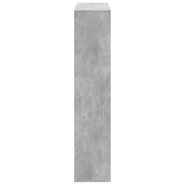 vidaXL rumdeler 100x33x156,5 cm konstrueret træ betongrå