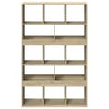 Miniatyrbillede 5 af 11: vidaXL rumdeler 100x33x156,5 cm konstrueret træ sonoma-eg
