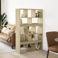 Miniatyrbillede 2 af 11: vidaXL rumdeler 100x33x156,5 cm konstrueret træ sonoma-eg